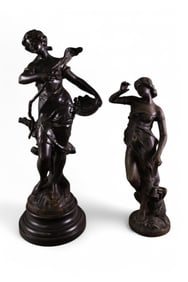 2 SPELTER FIGURES