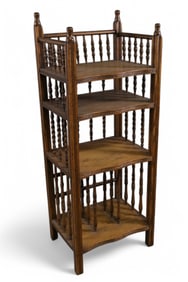AMERICAN OAK MAGAZINE STAND