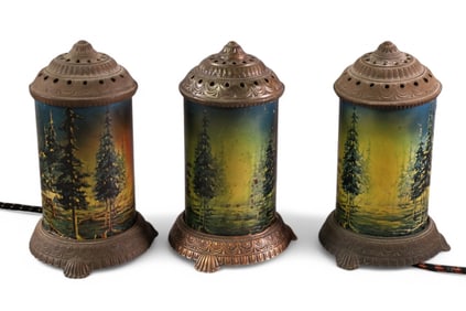 3 1930'S FOREST FIRE MOTION LAMPS