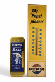 2 ADVERTISING THERMOMETERS