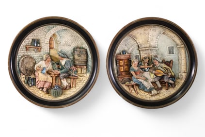 2 JOHANN MARESCH WALL PLAQUES