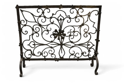 SPANISH STYLE WROUGHT IRON FIRESCREEN