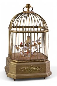 GERMAN MUSICAL BIRD CAGE