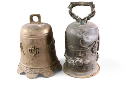 2 ASIAN DECORATIVE BELLS