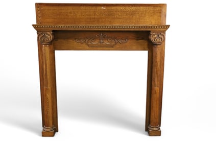1900'S AM. OAK MANTLE