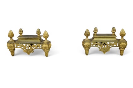 PAIR OF FRENCH ANDIRONS