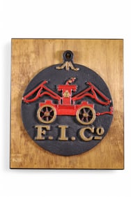 CAST IRON FIRE PLAQUE