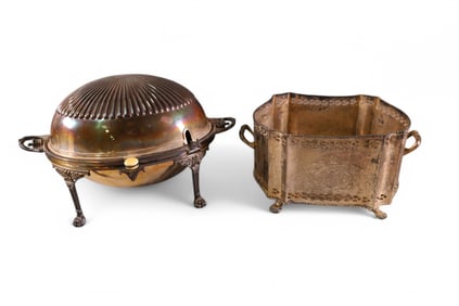 2 PIECES OF SILVERPLATE