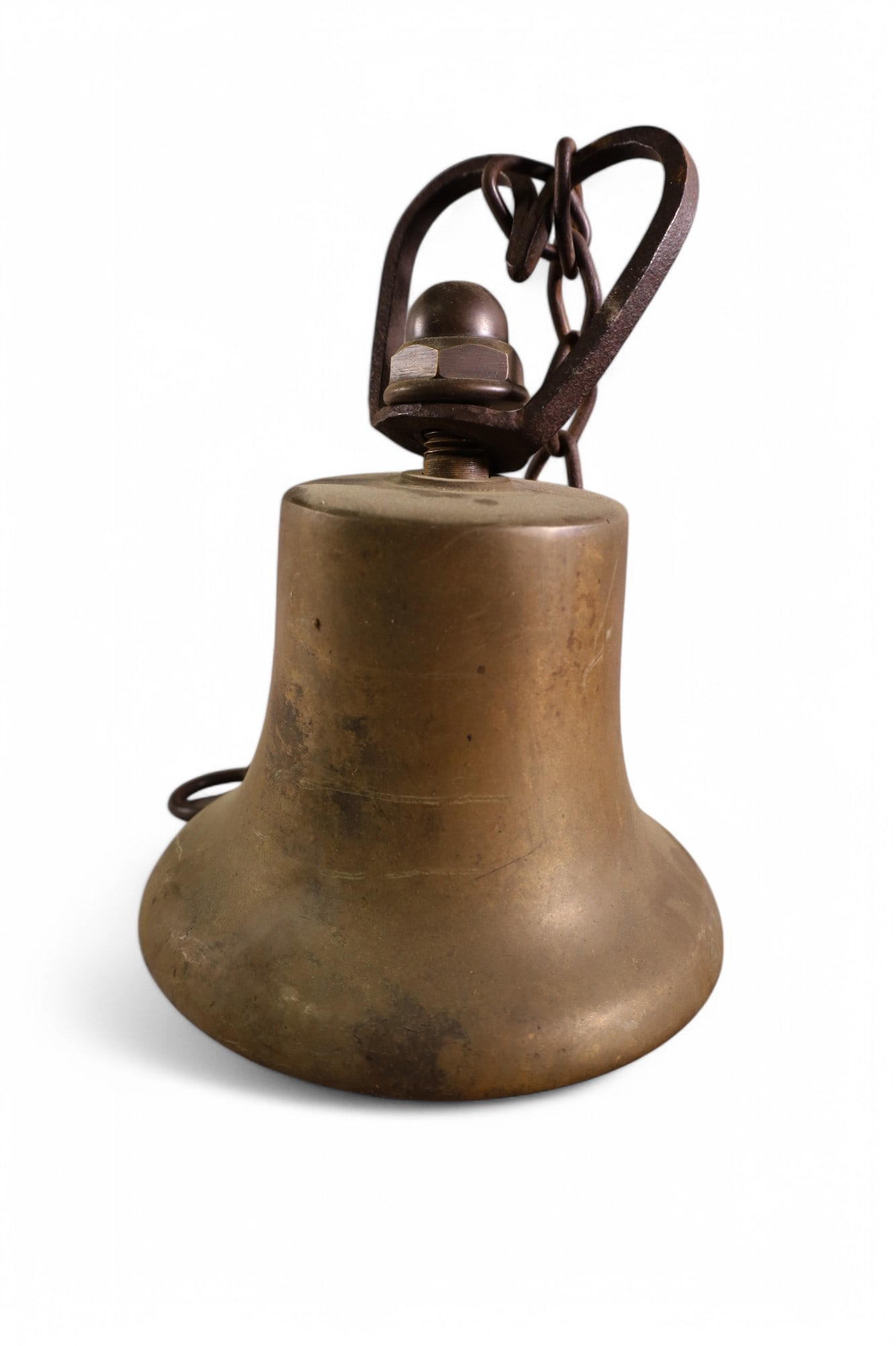 ANTIQUE SHIP'S BRASS BELL (1 of 3)