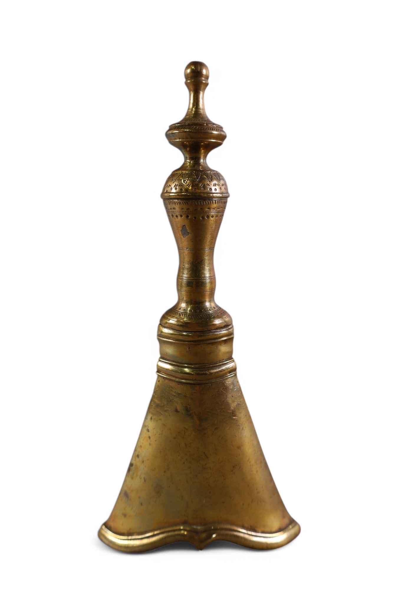 BRASS FLATTENED BUDDHIST PREIST BELL (1 of 3)