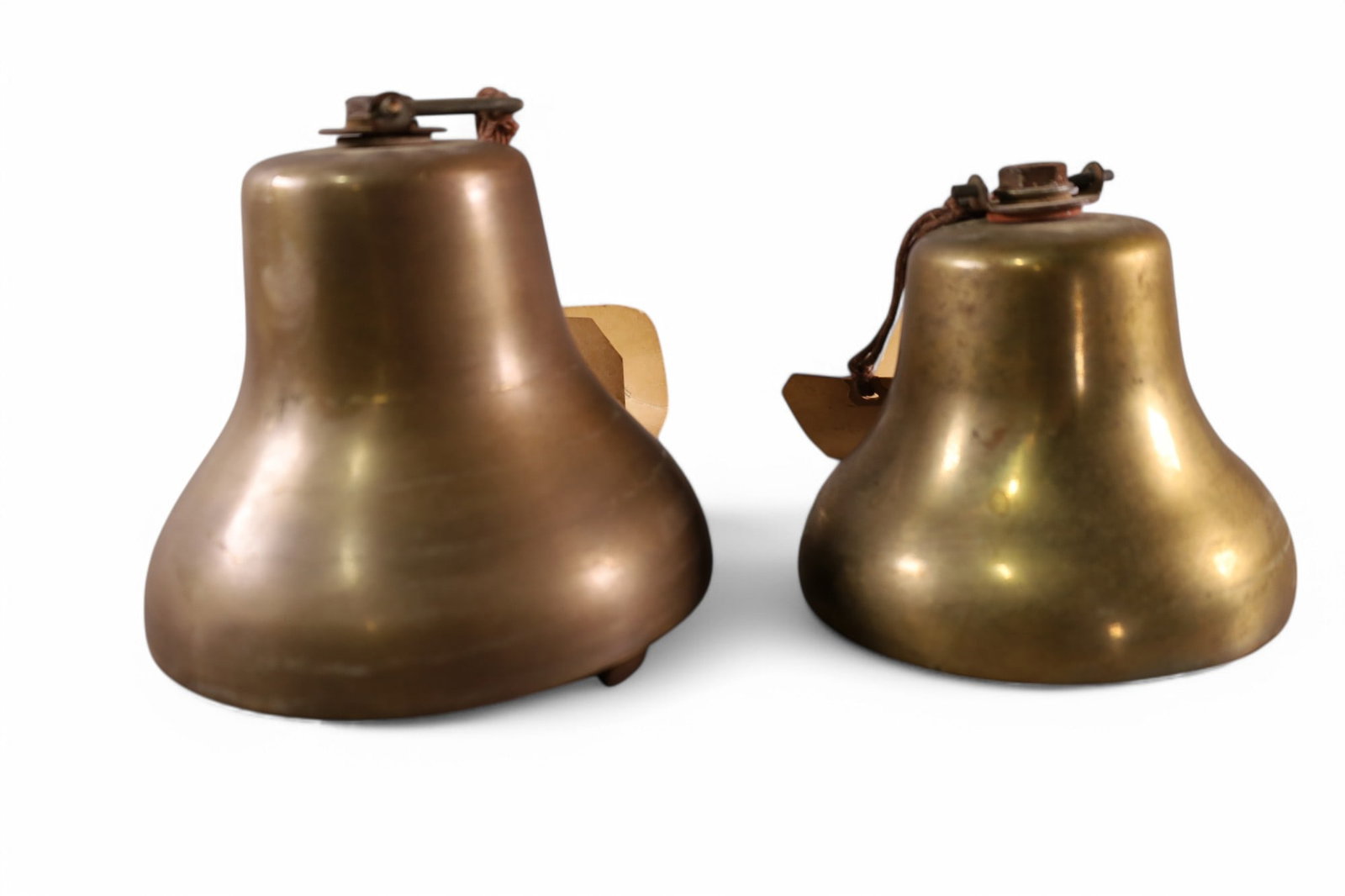 2 BRASS ALARM BELLS (1 of 5)