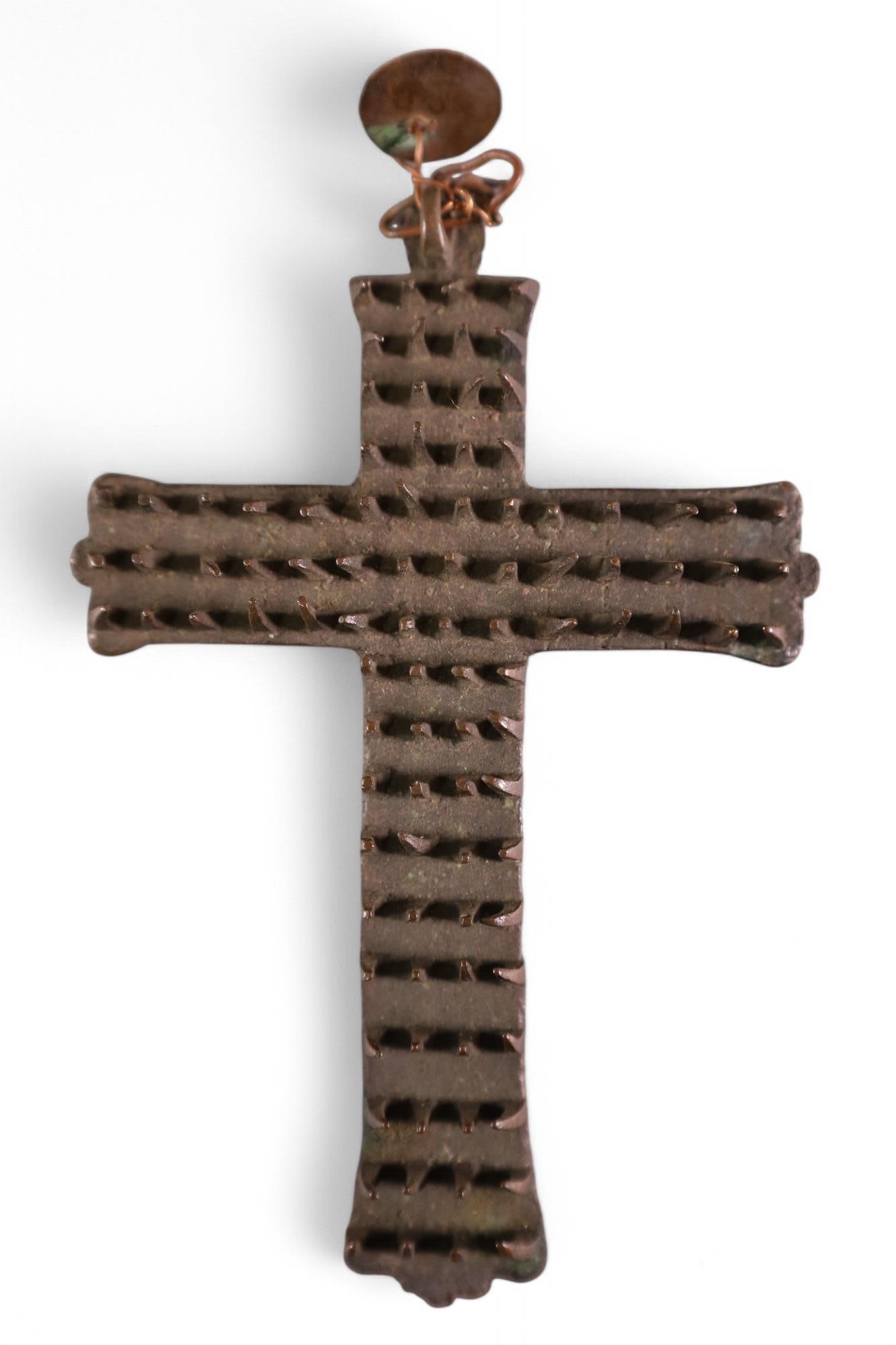 MEXICAN COPPER CROSS (1 of 3)