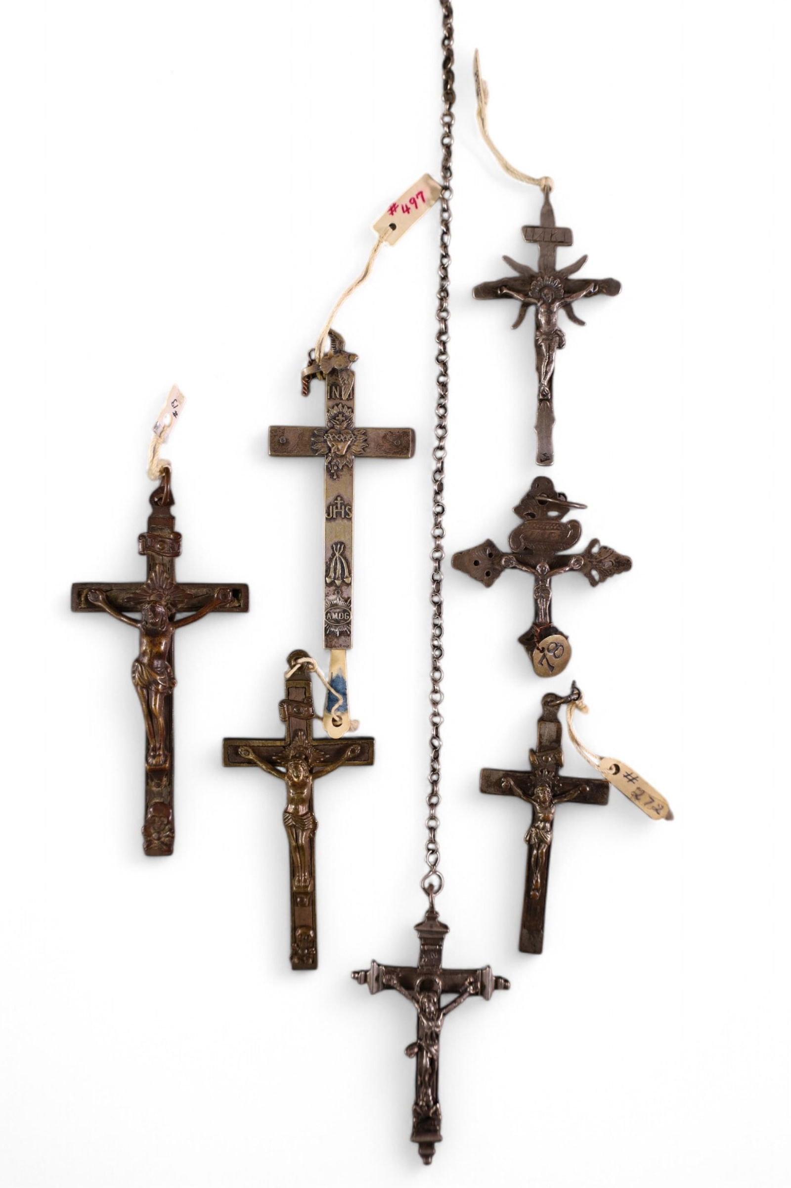 7 CRUCIFIX PENDANTS (1 of 10)
