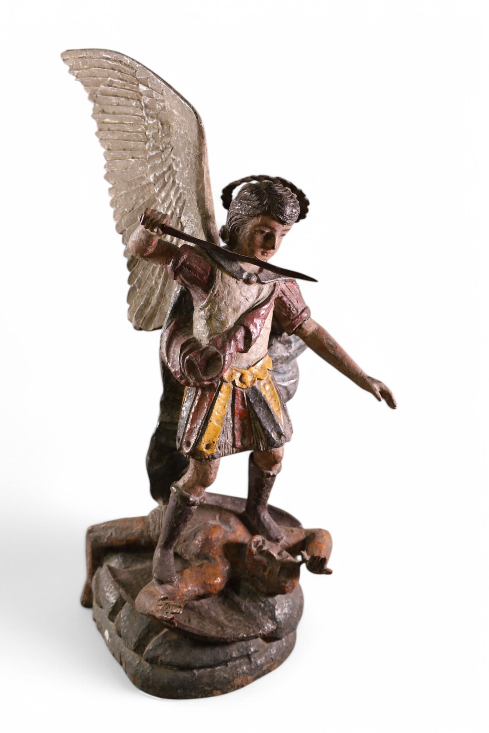 LARGE ST MICHAEL SANTO FIGURE (1 of 3)