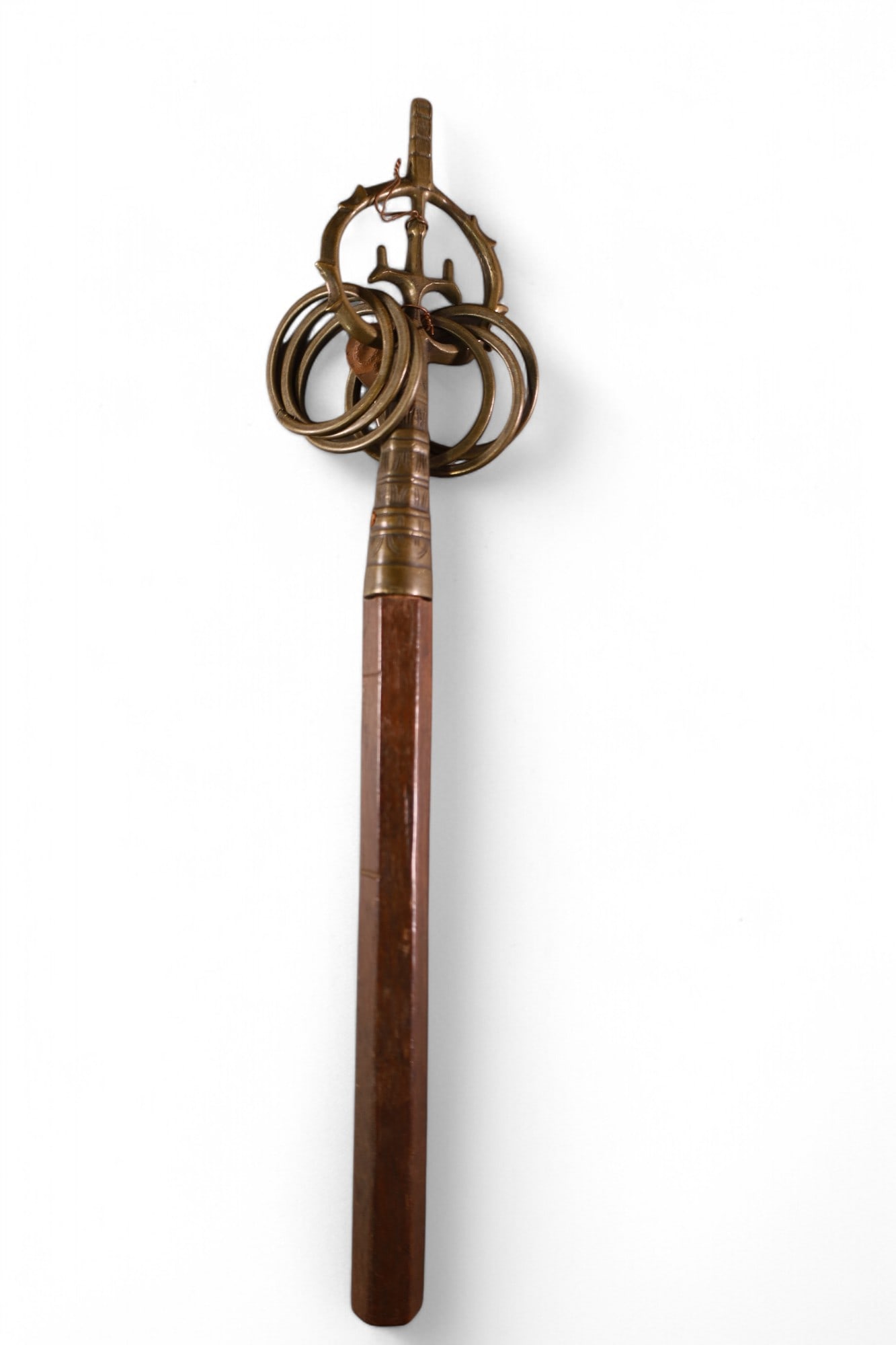 JAPANESE METAL STAFF TOP (1 of 2)