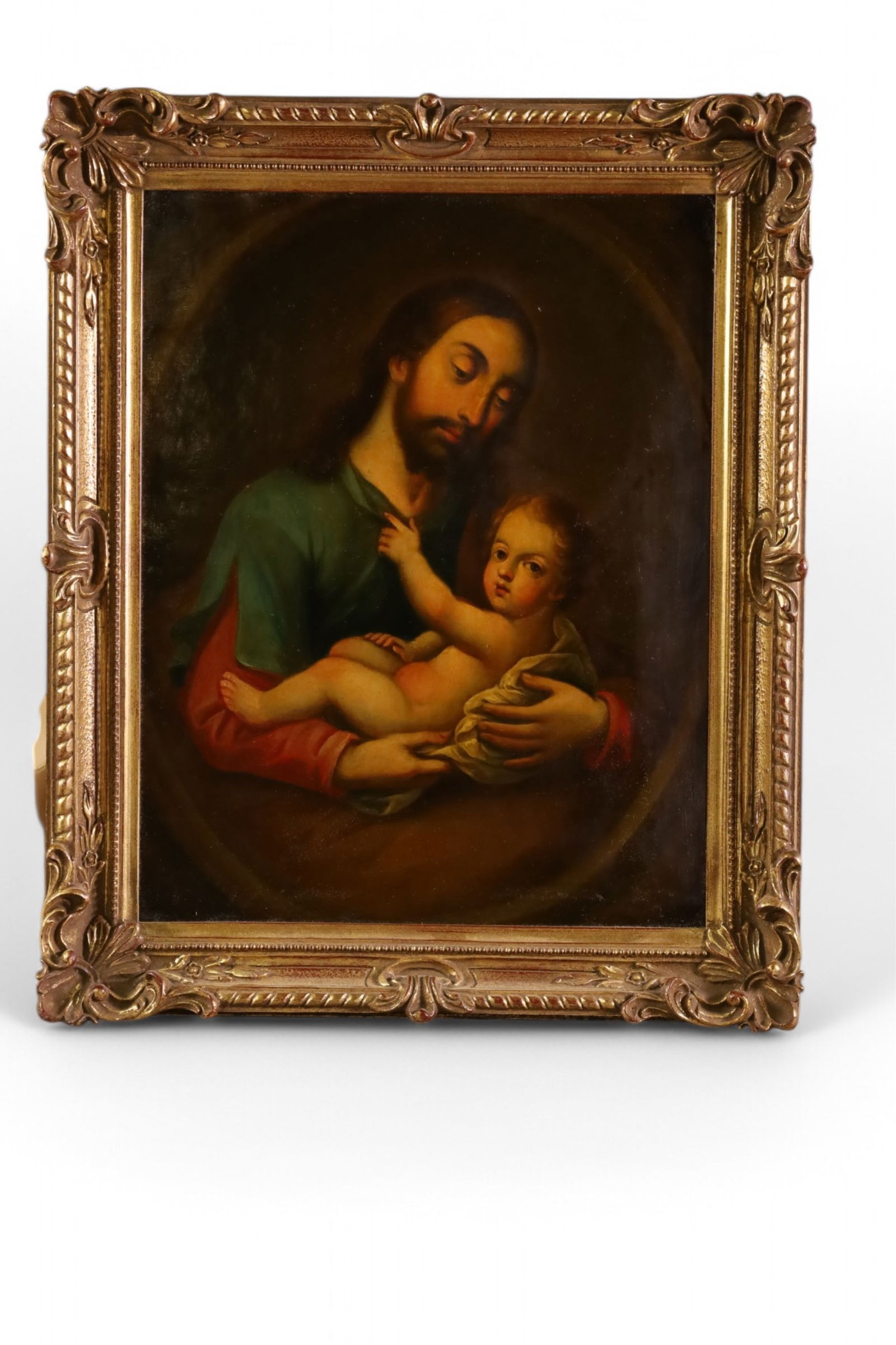 SAINT JOSEPH & CHILD OIL PAINTING (1 of 4)