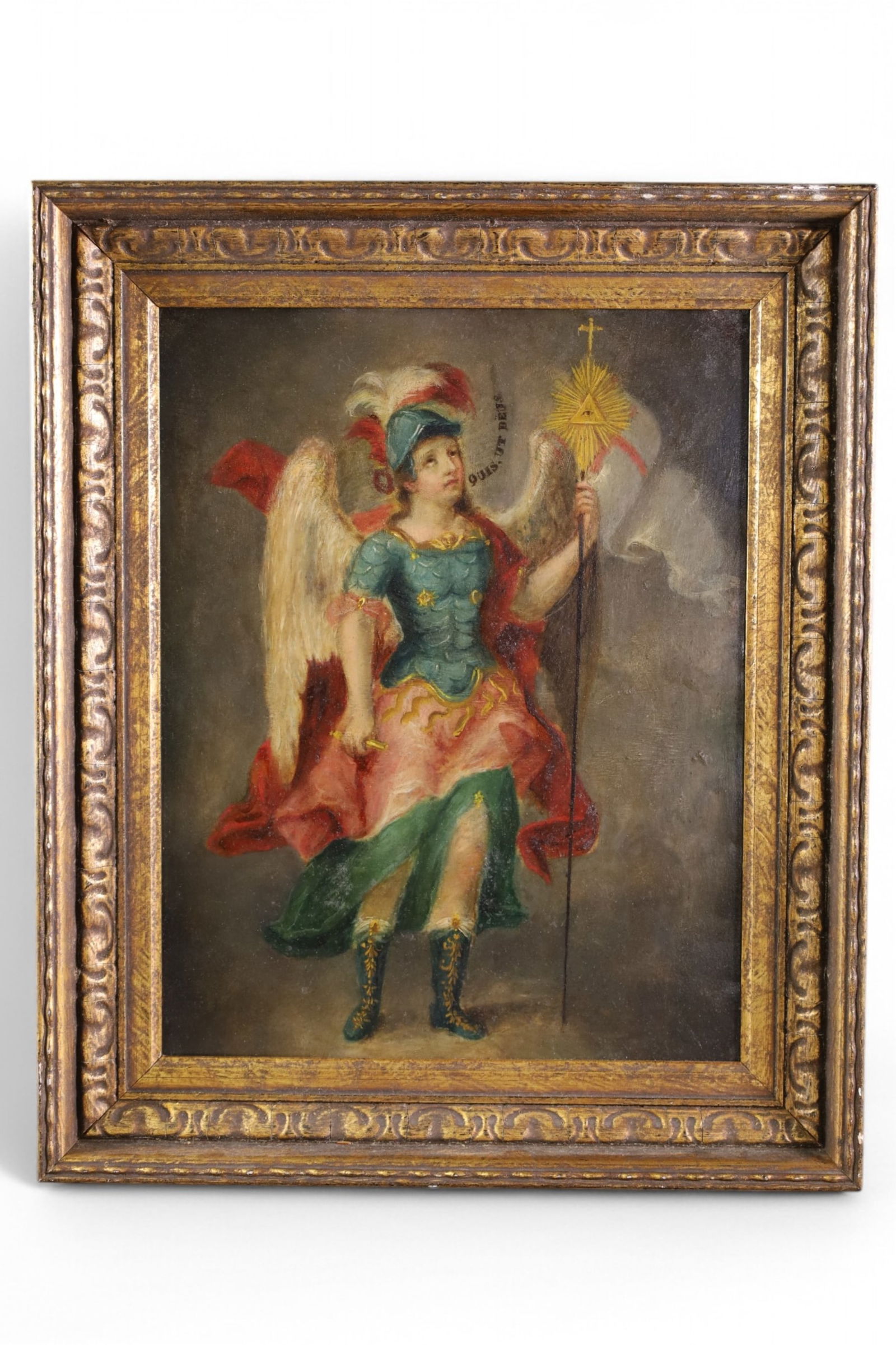 SAINT MICHAEL OIL PAINTING (1 of 3)
