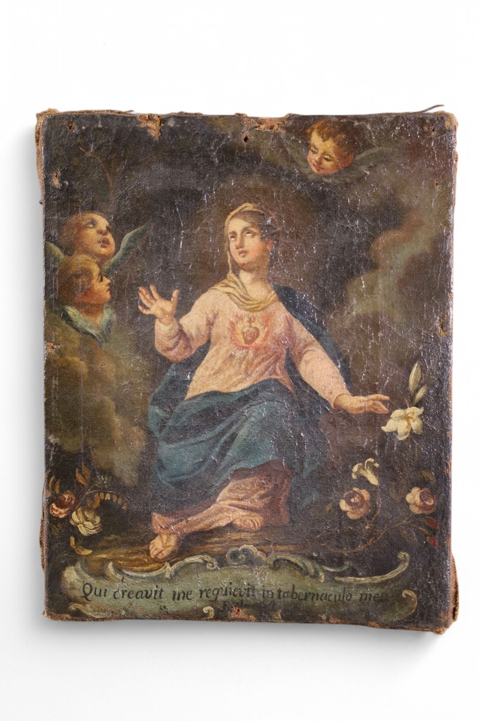 19TH CENTURY RELIGIOUS OIL PAINTING (1 of 4)