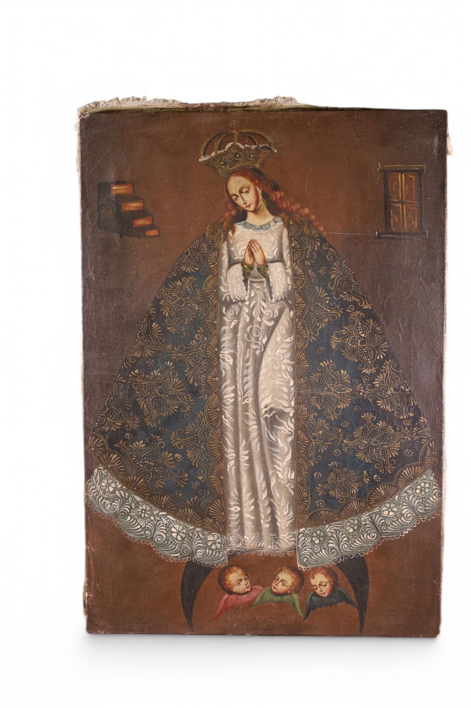 19TH CENTURY RELIGIOUS OIL PAINTING (1 of 4)