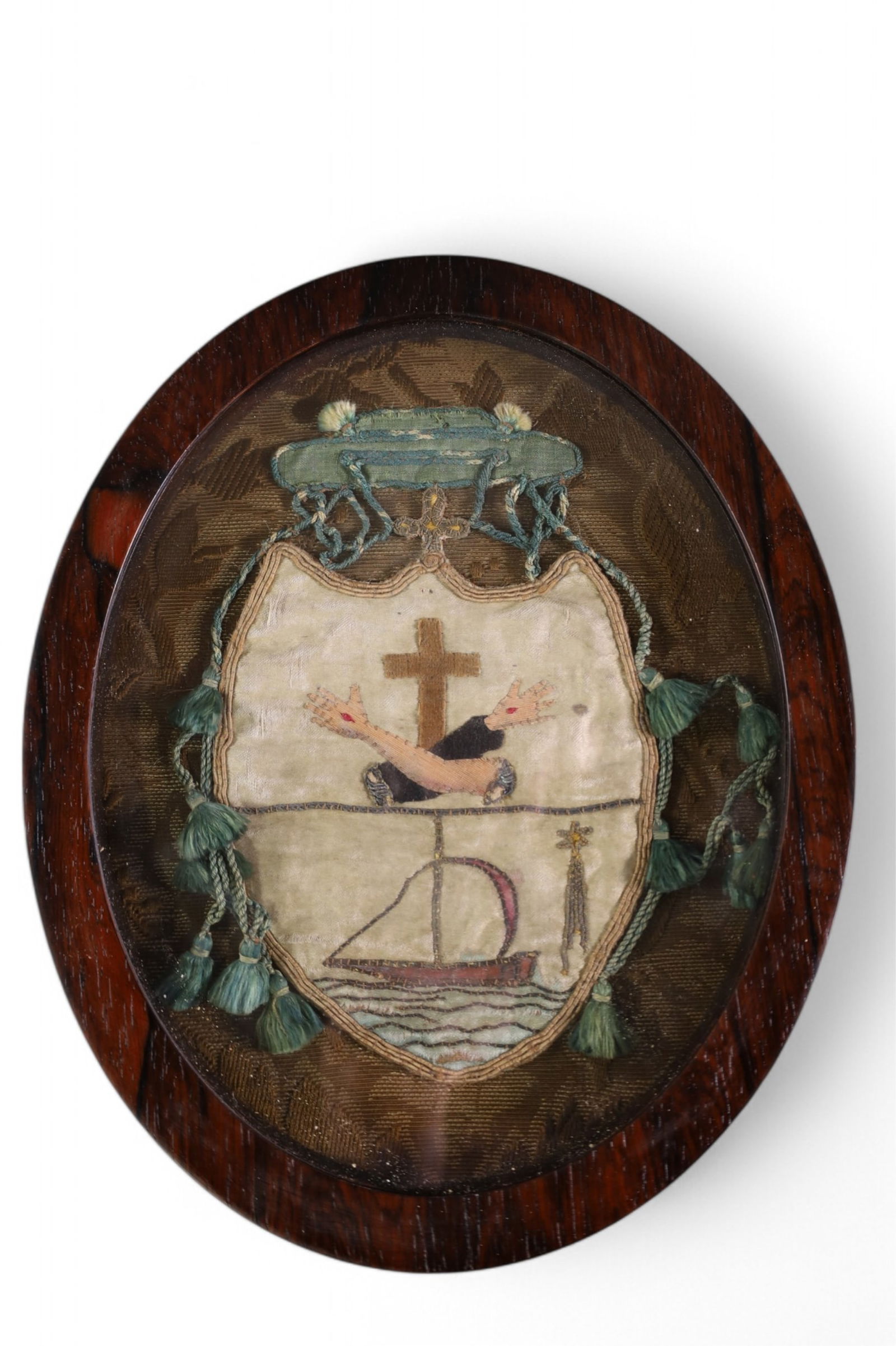 18TH CENTURY CREST OF SAINT FRANCIS (1 of 4)