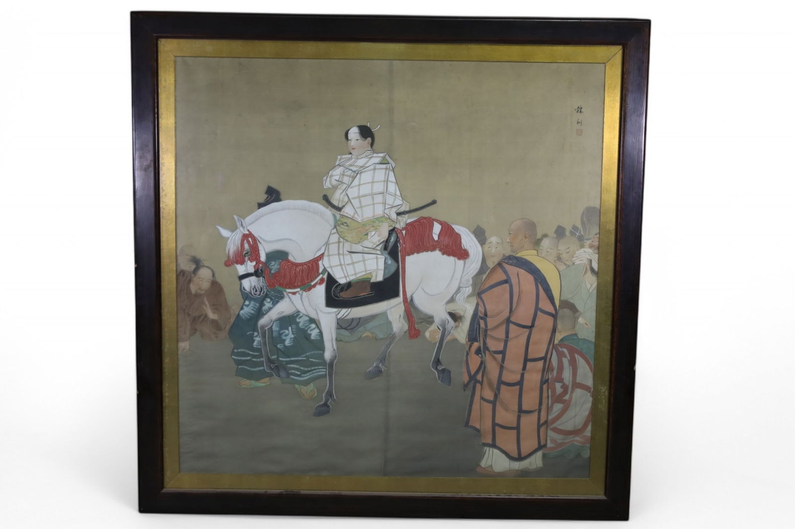 LARGE JAPANESE PAINTING ON SILK (1 of 4)