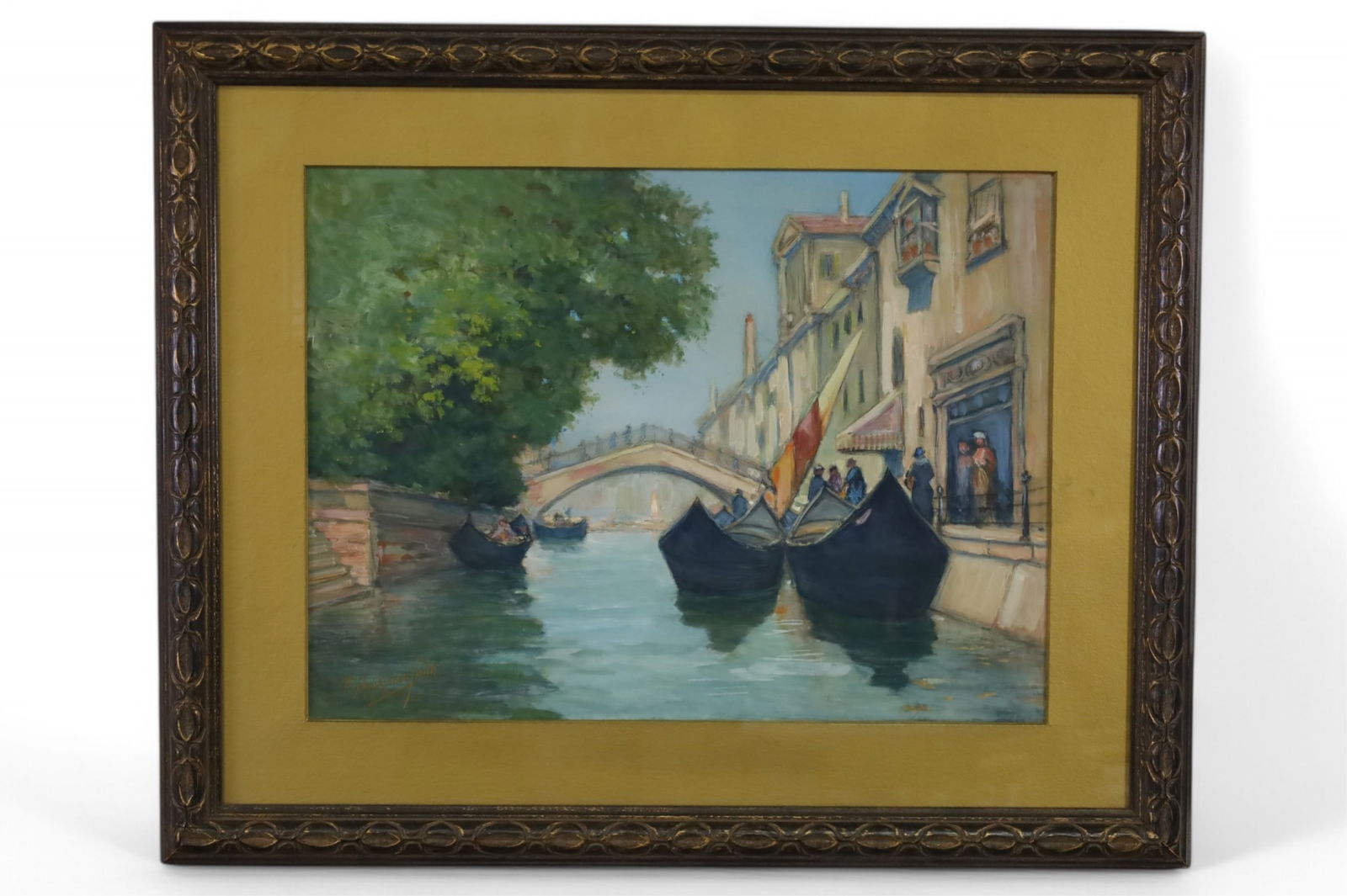 F HOPKINSON SMITH CANAL SCENE WATERCOLOR (1 of 4)