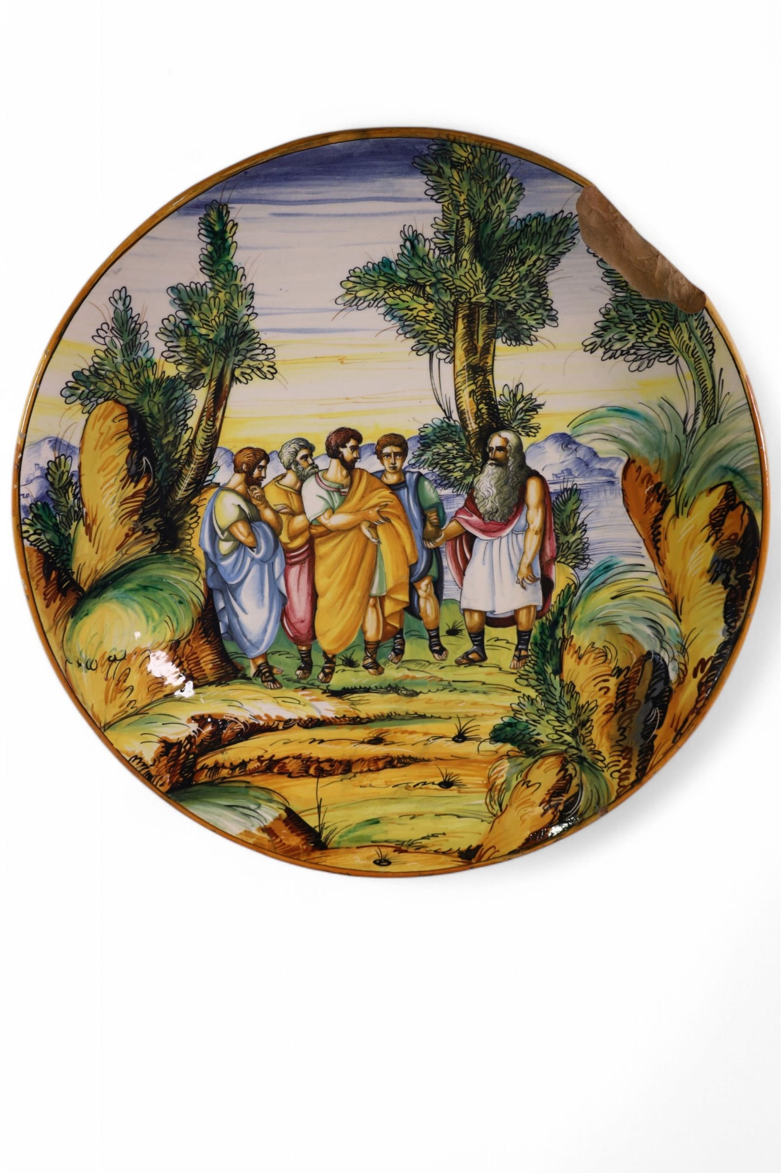 LARGE ITALIAN PLATTER--DAMAGED (1 of 5)