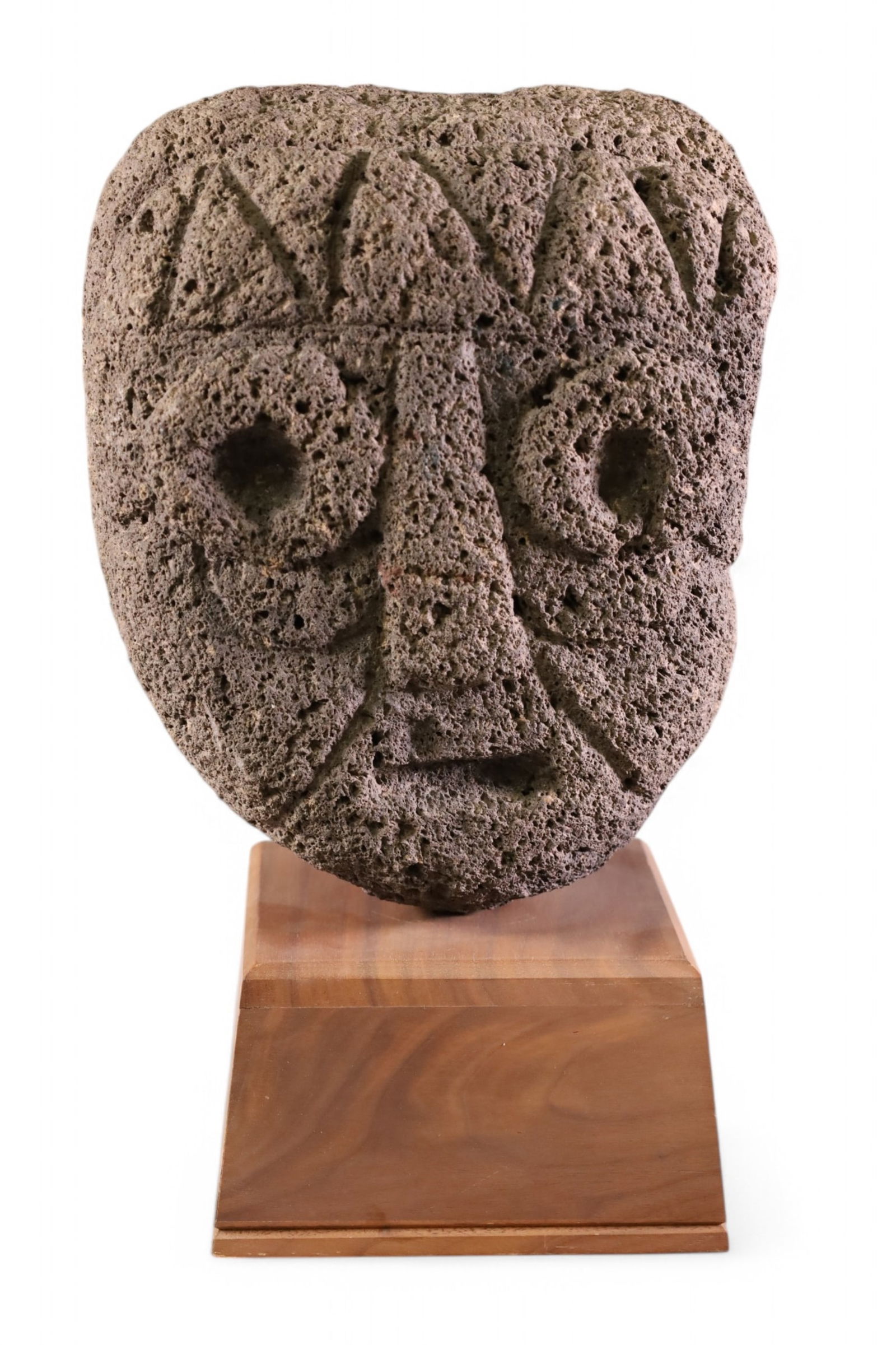 PRE COLUMBIAN VOLCANIC ROCK SCULPTURE (1 of 2)