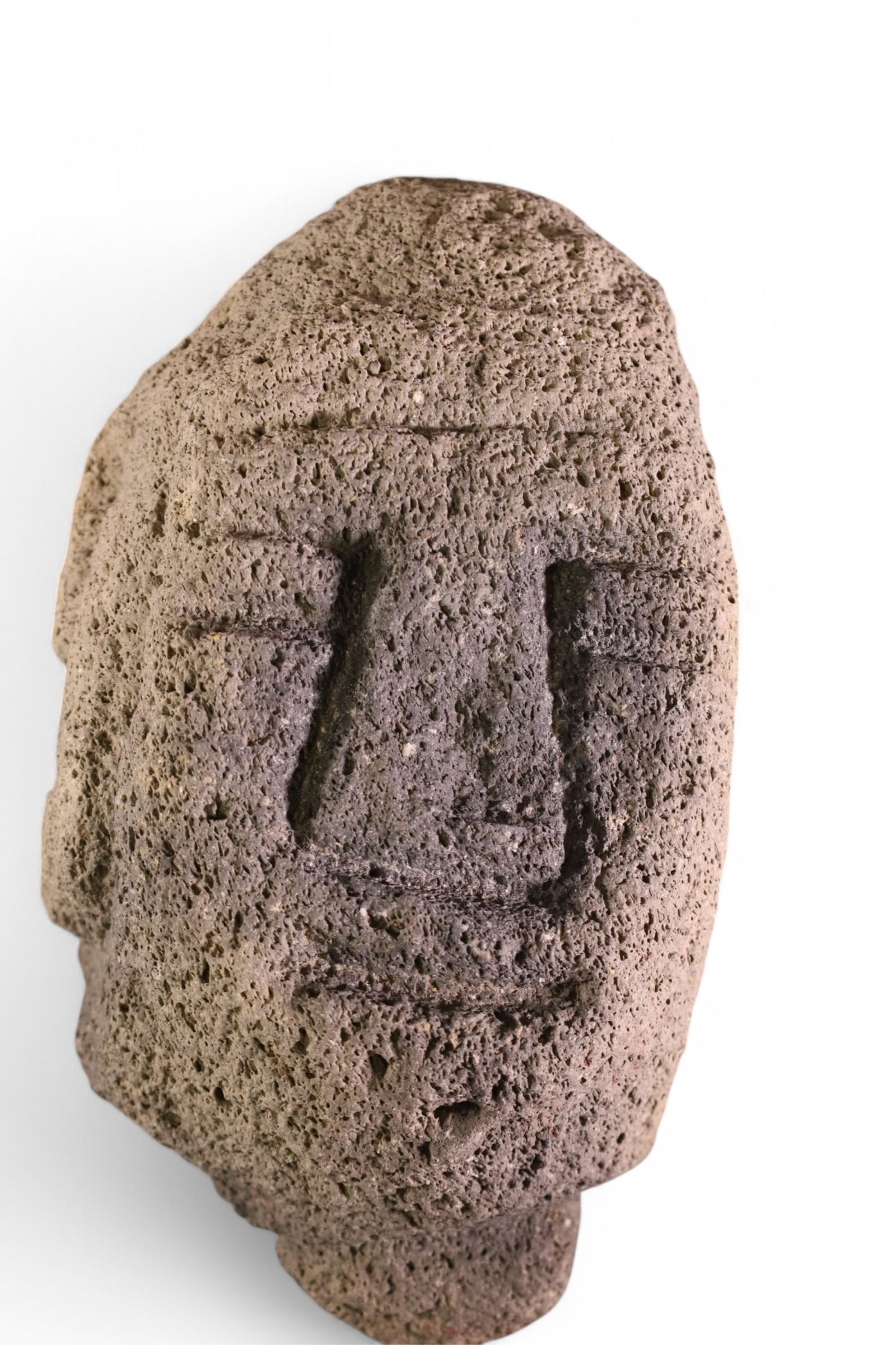 PRE COLUMBIAN VOLCANIC ROCK SCULPTURE (1 of 2)