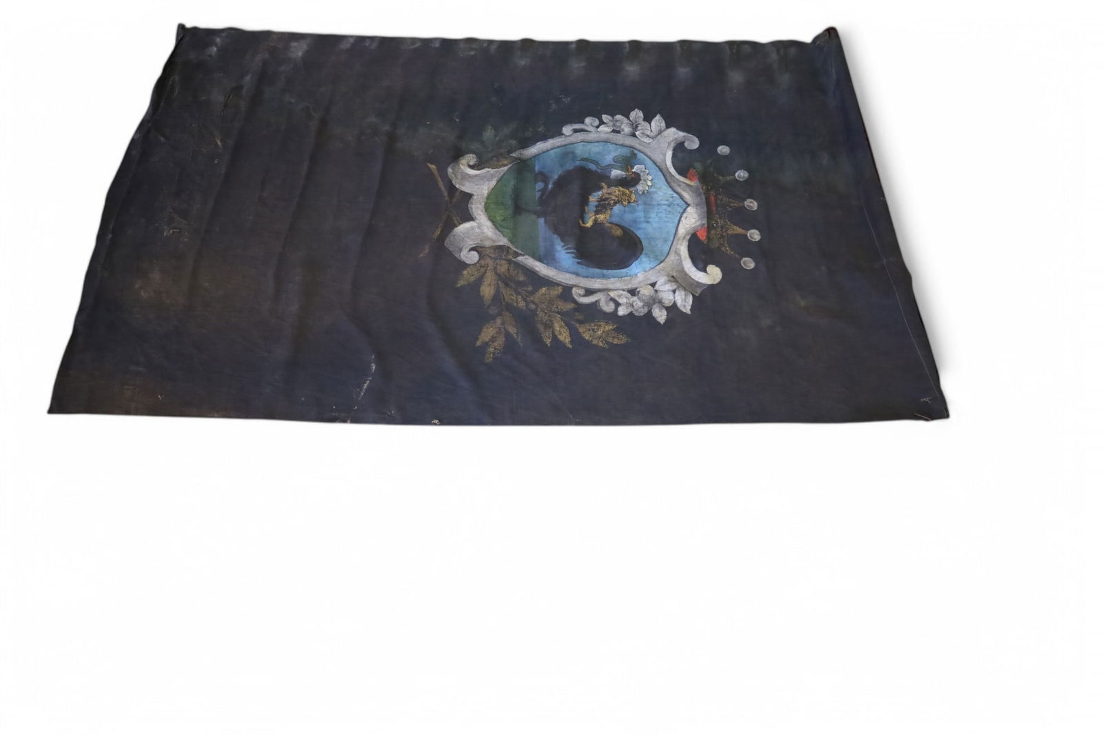 19TH CENTURY HAND PAINTED BANNER (1 of 4)