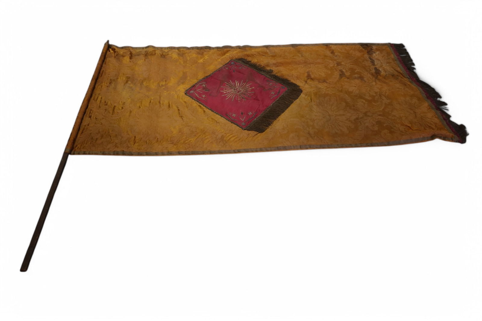 19TH CENTURY SILK BROCADE RELIGIOUS BANNER (1 of 6)