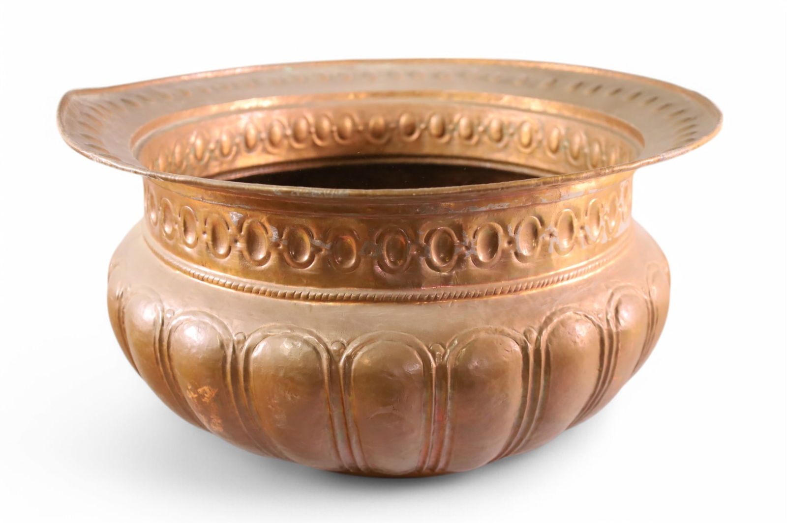 LARGE COPPER JARDINIERE (1 of 2)