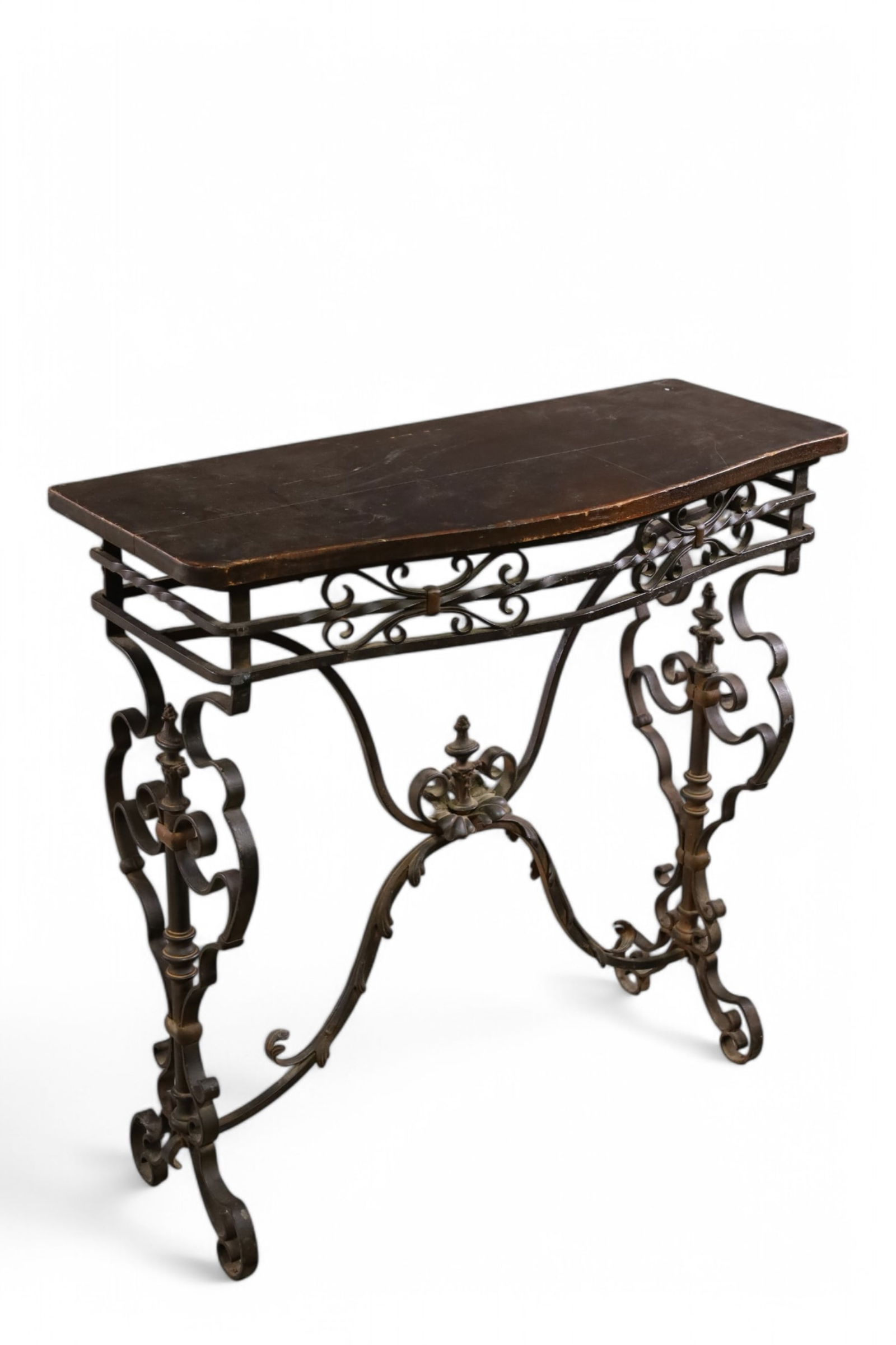 SPANISH STYLE IRON BASE TABLE (1 of 5)