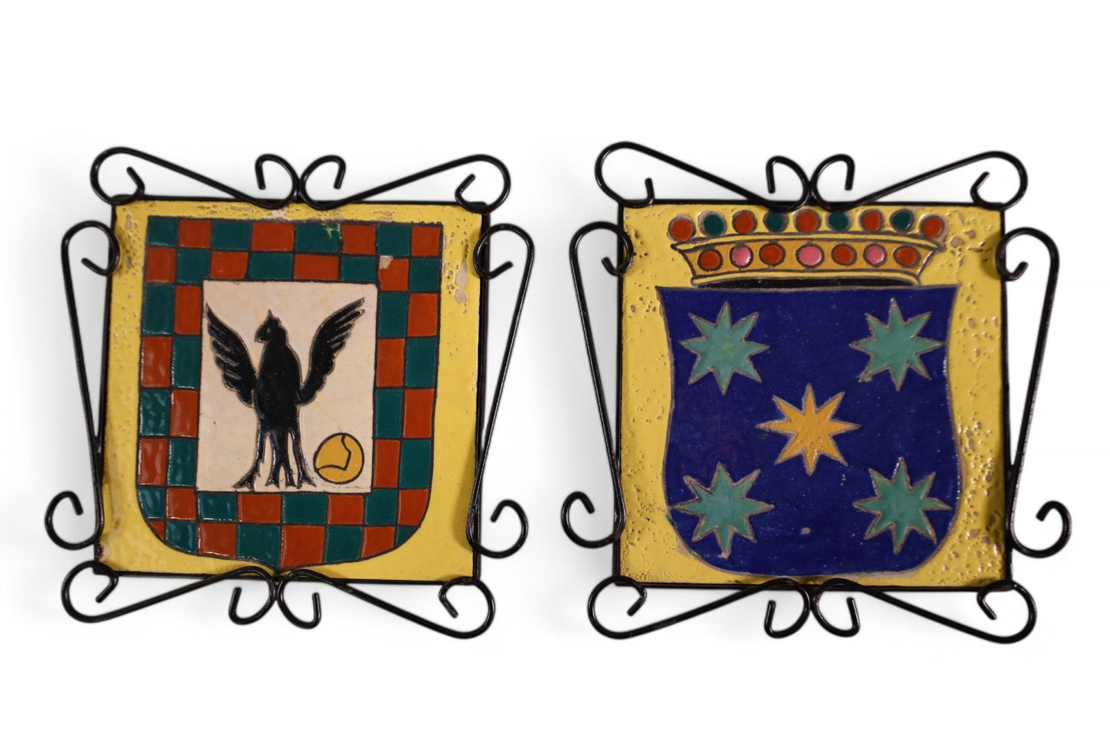 PAIR OF SPANISH TILES (1 of 4)