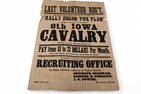 JULY 1863 POSTER FOR 8th IOWA CALVALRY REGIMENT