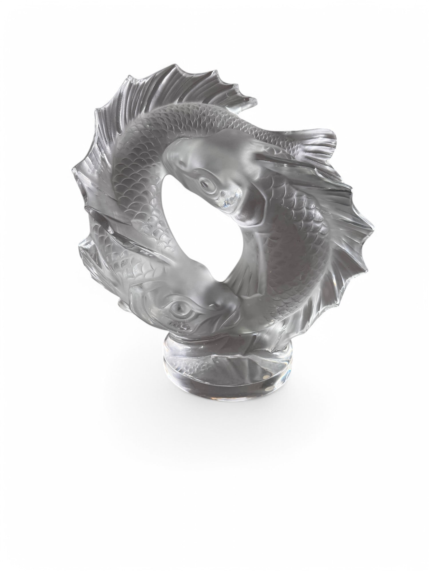 LARGE LALIQUE FISH SCULPTURE (1 of 3)