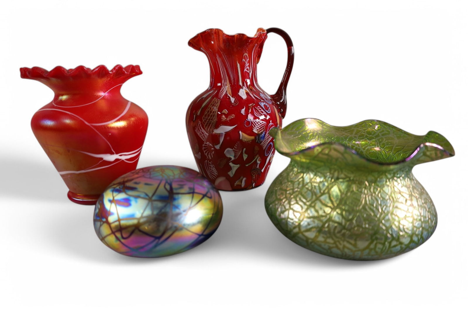 4 PIECES OF ART GLASS (1 of 5)