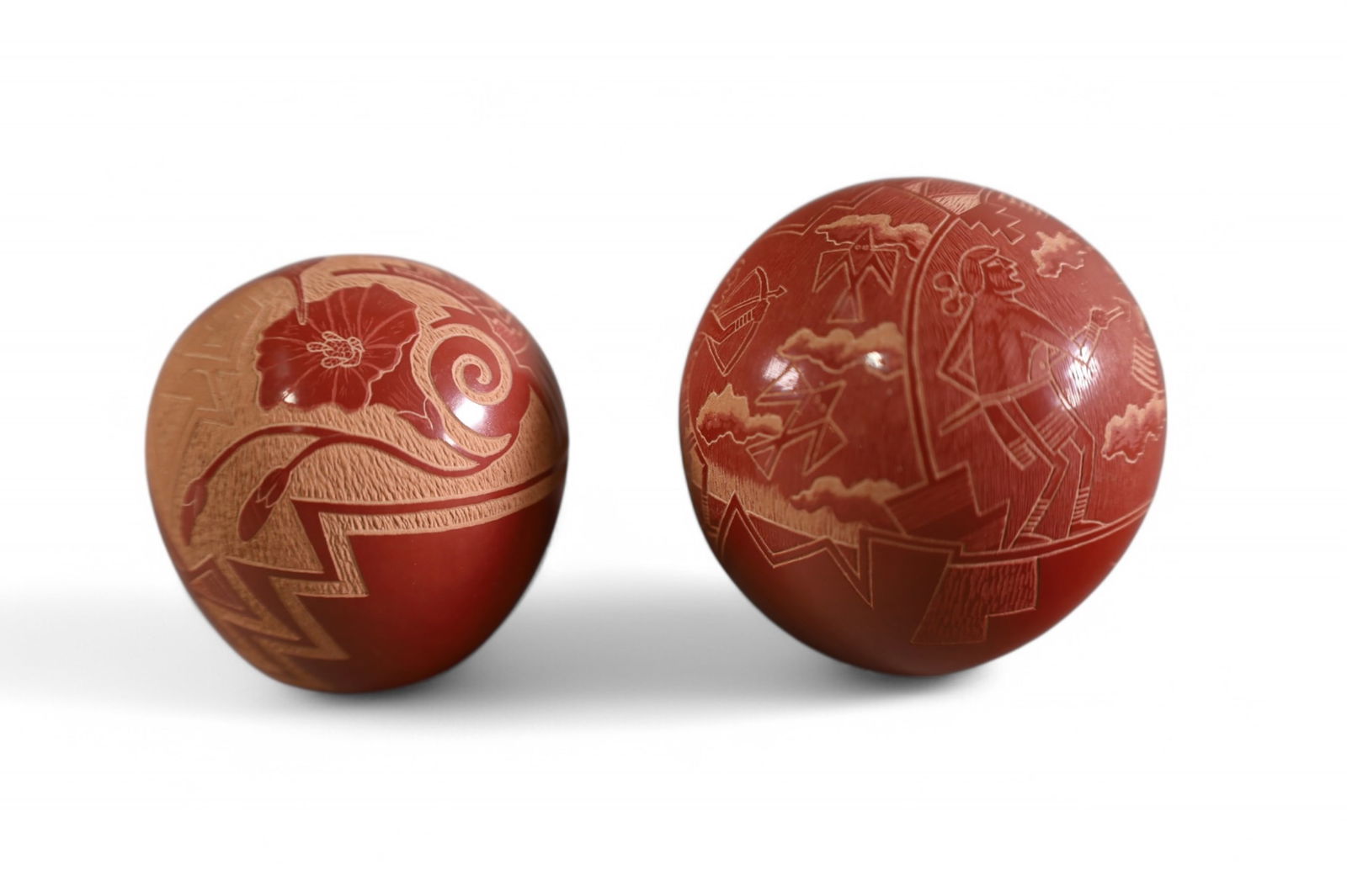 2 PHO-SA-WE MINIATURE SEED POTS (1 of 4)