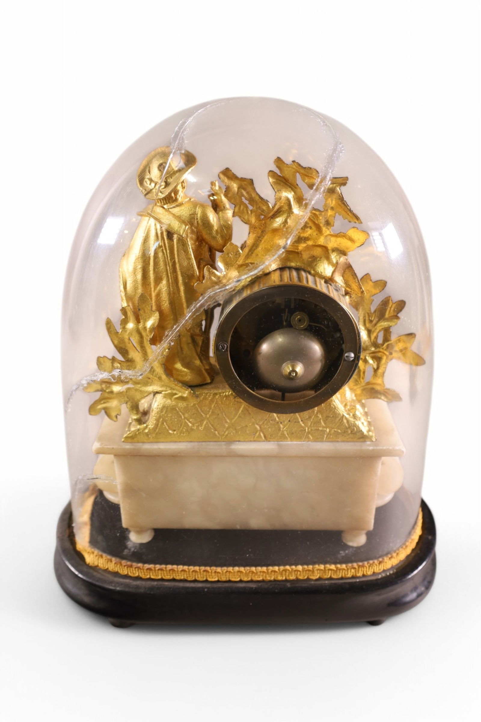 FIGURAL FRENCH MANTLE CLOCK (1 of 4)