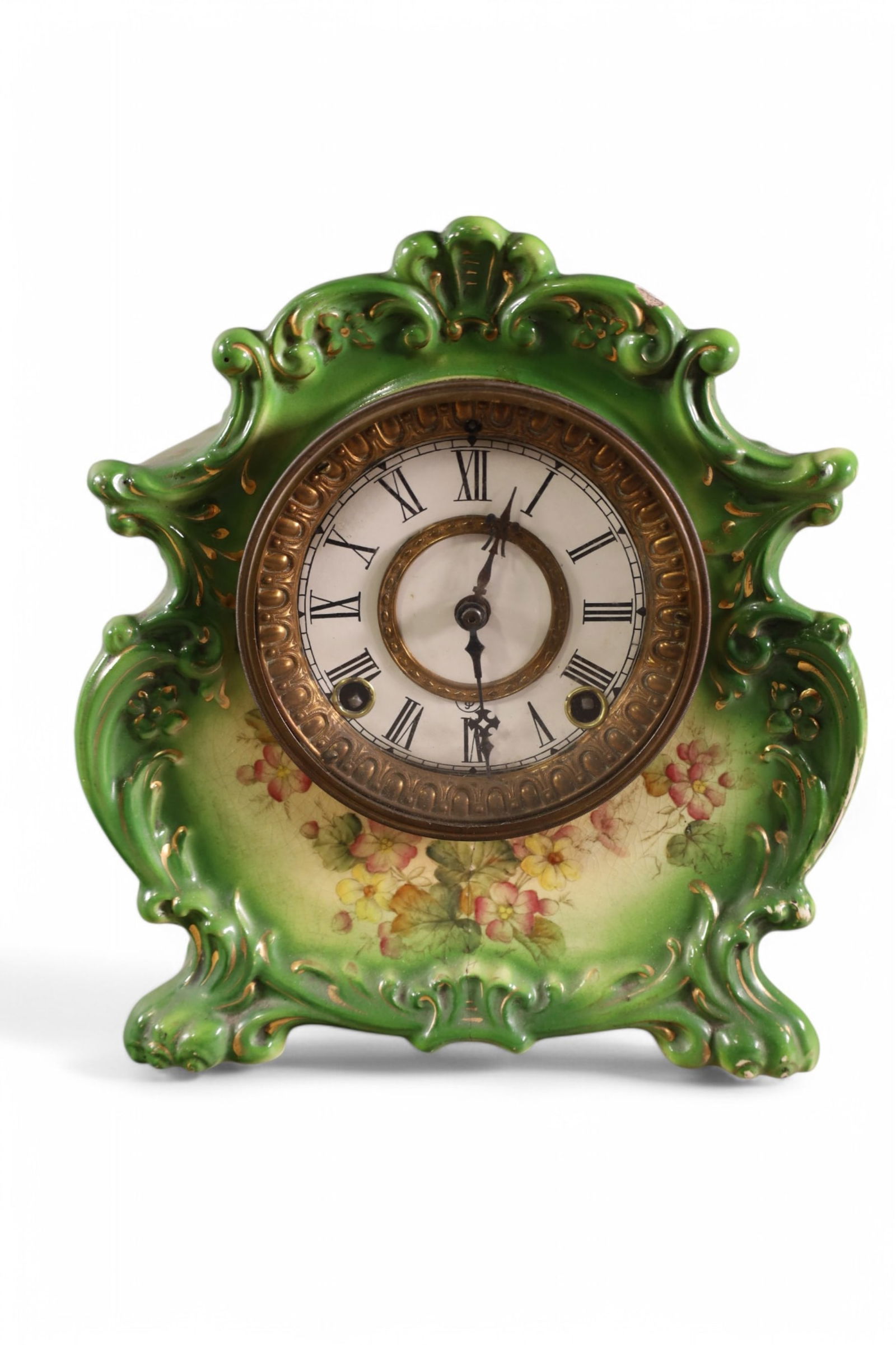 PORCELAIN MANTLE CLOCK (1 of 3)