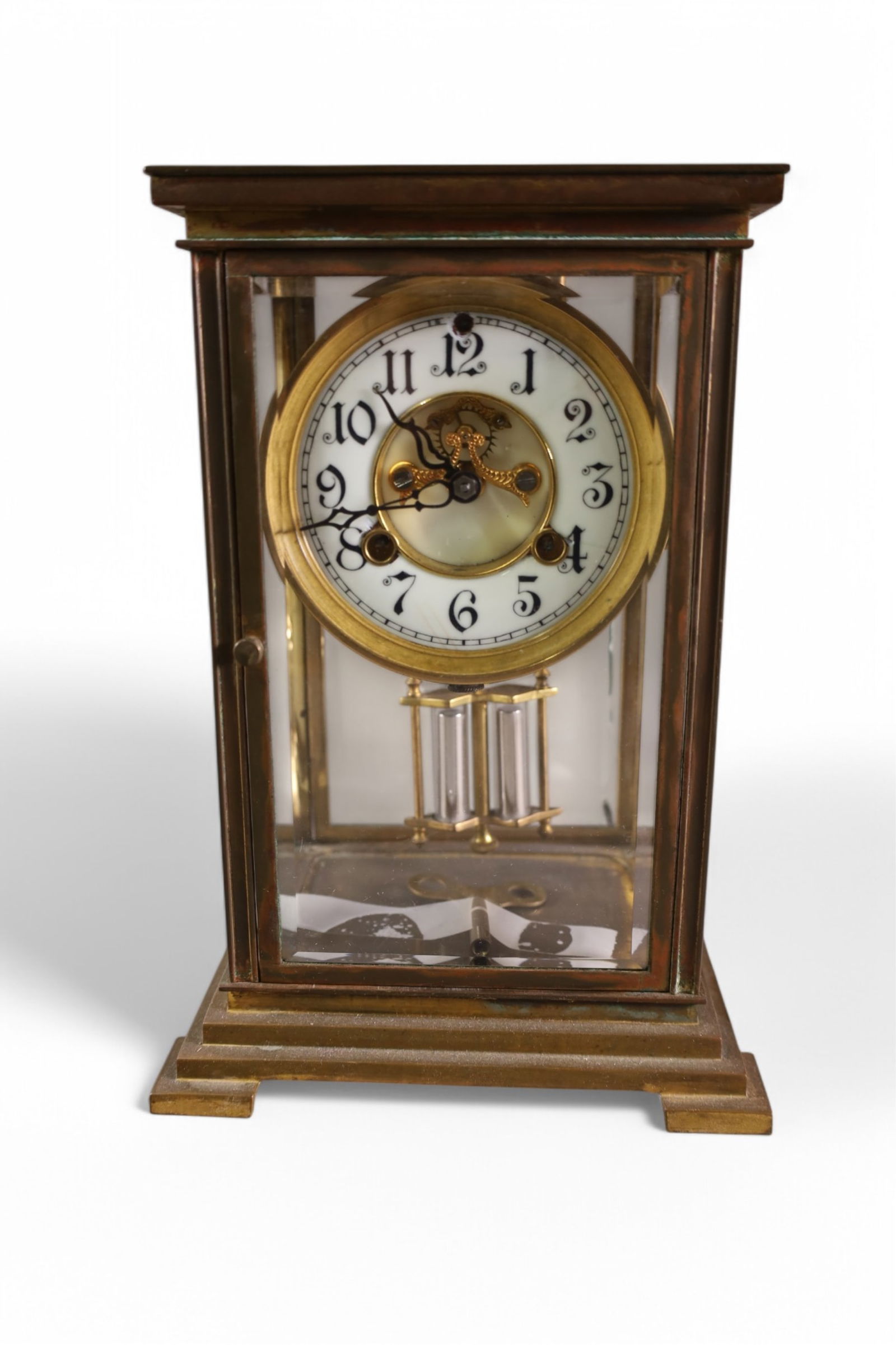 CRYSTAL REGULATOR MANTLE CLOCK (1 of 4)