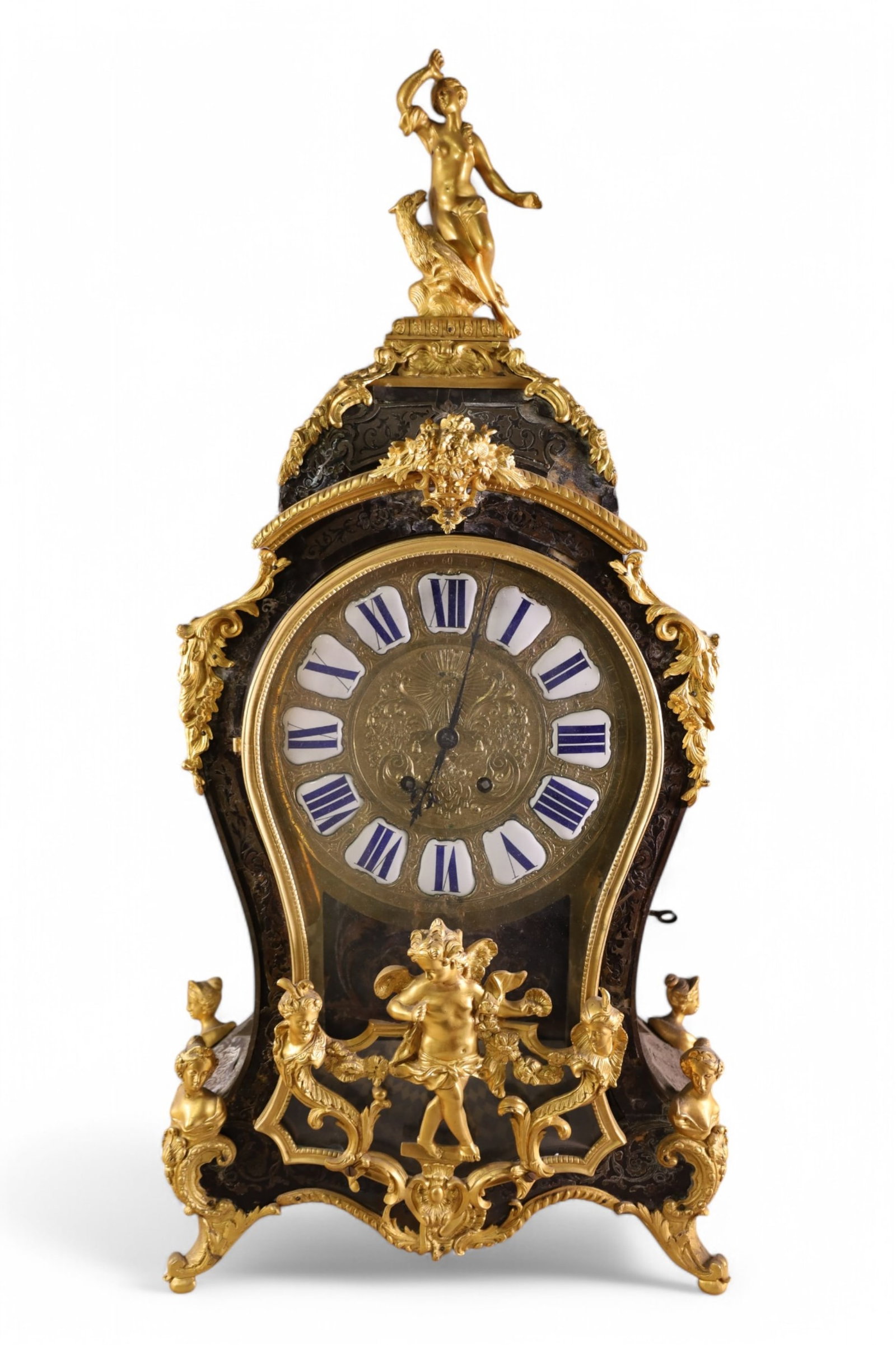 LARGE FRENCH BOULLE BRACKET CLOCK (1 of 9)