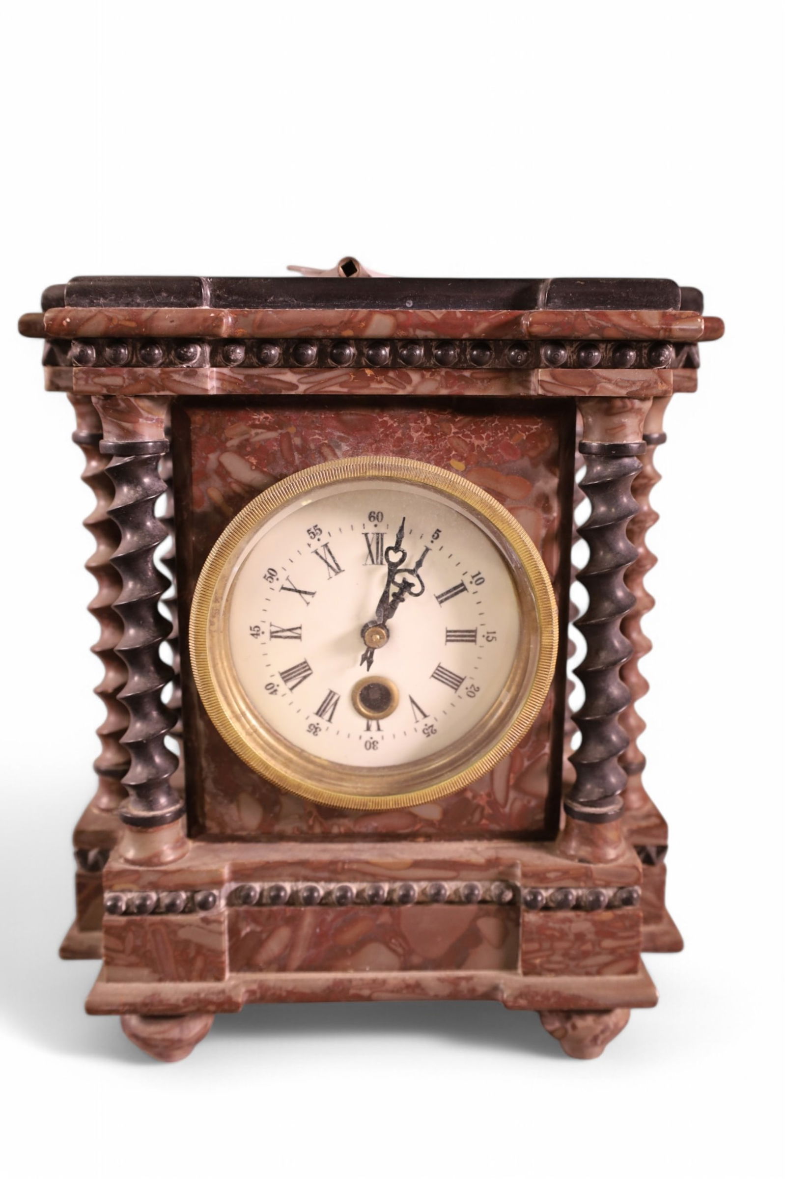SMALL VICTORIAN SHELF CLOCK (1 of 3)
