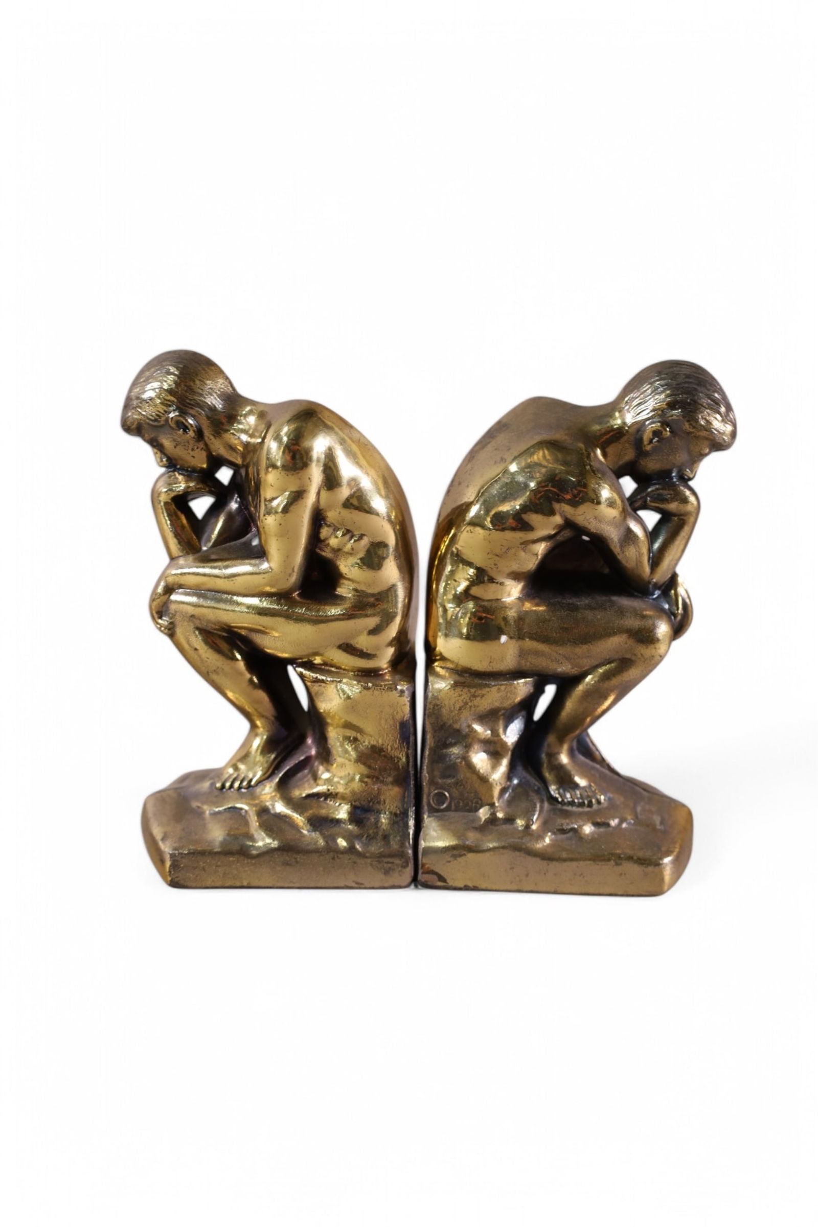 PAIR OF FIGURAL BOOKENDS (1 of 3)
