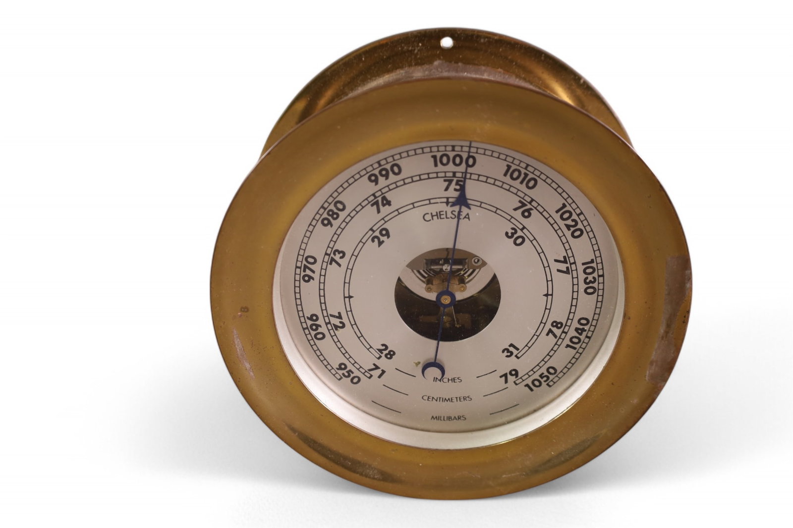 CHELSEA BRASS SHIP'S BAROMETER (1 of 3)