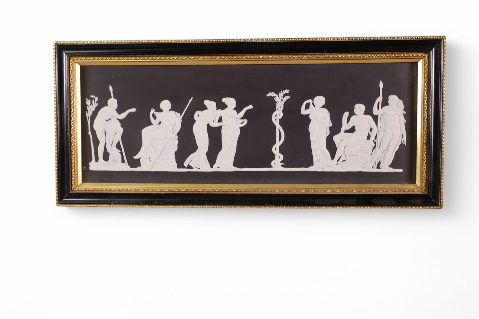 WEDGWOOD BLACK & WHITE JASPER PLAQUE (1 of 4)
