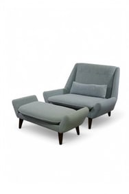 JEFF VIOSKI PALMS CHAIR & OTTOMAN