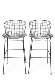 PAIR OF CHROME BARSTOOLS