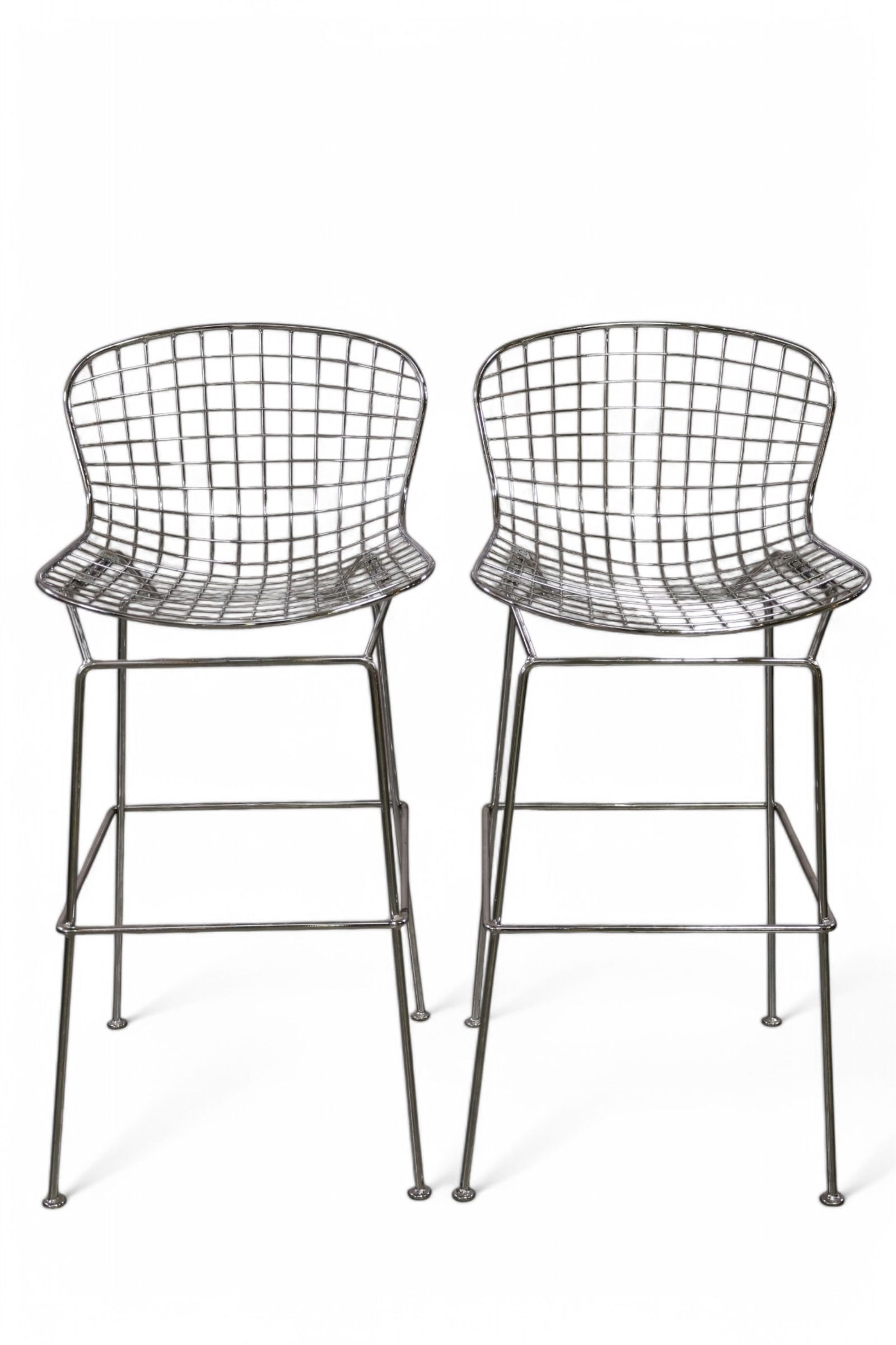 PAIR OF CHROME BARSTOOLS (1 of 4)