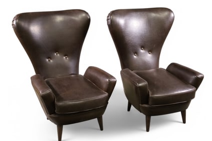 PAIR OF ITALIAN LOUNGE CHAIRS